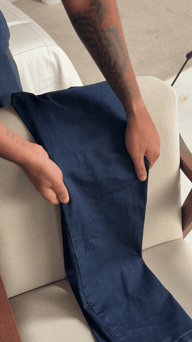 A Calça Jeans Minimal é extremamente flexível.