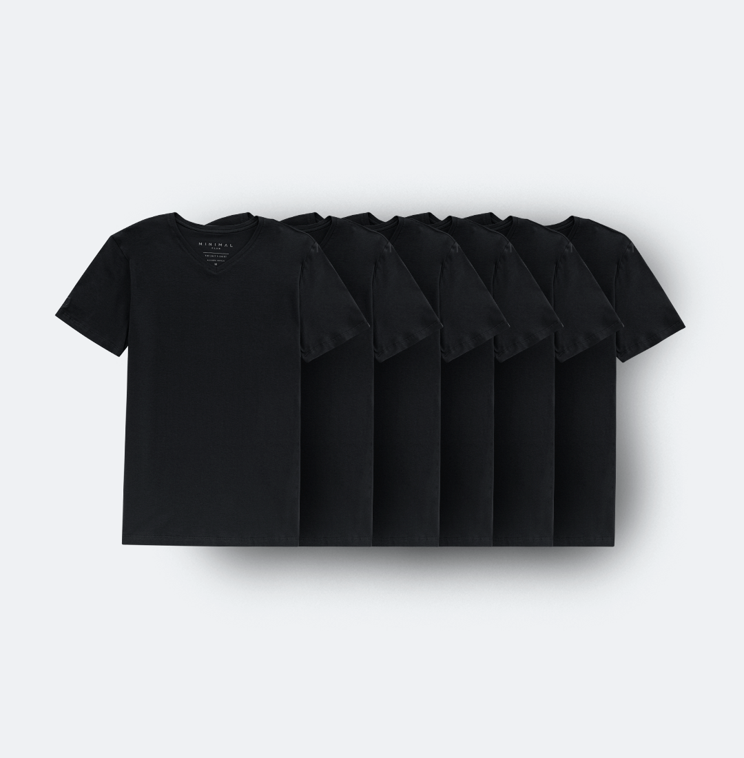 Kit 6 Camisetas Minimal - Unidade por R$89,58 - Minimal Club